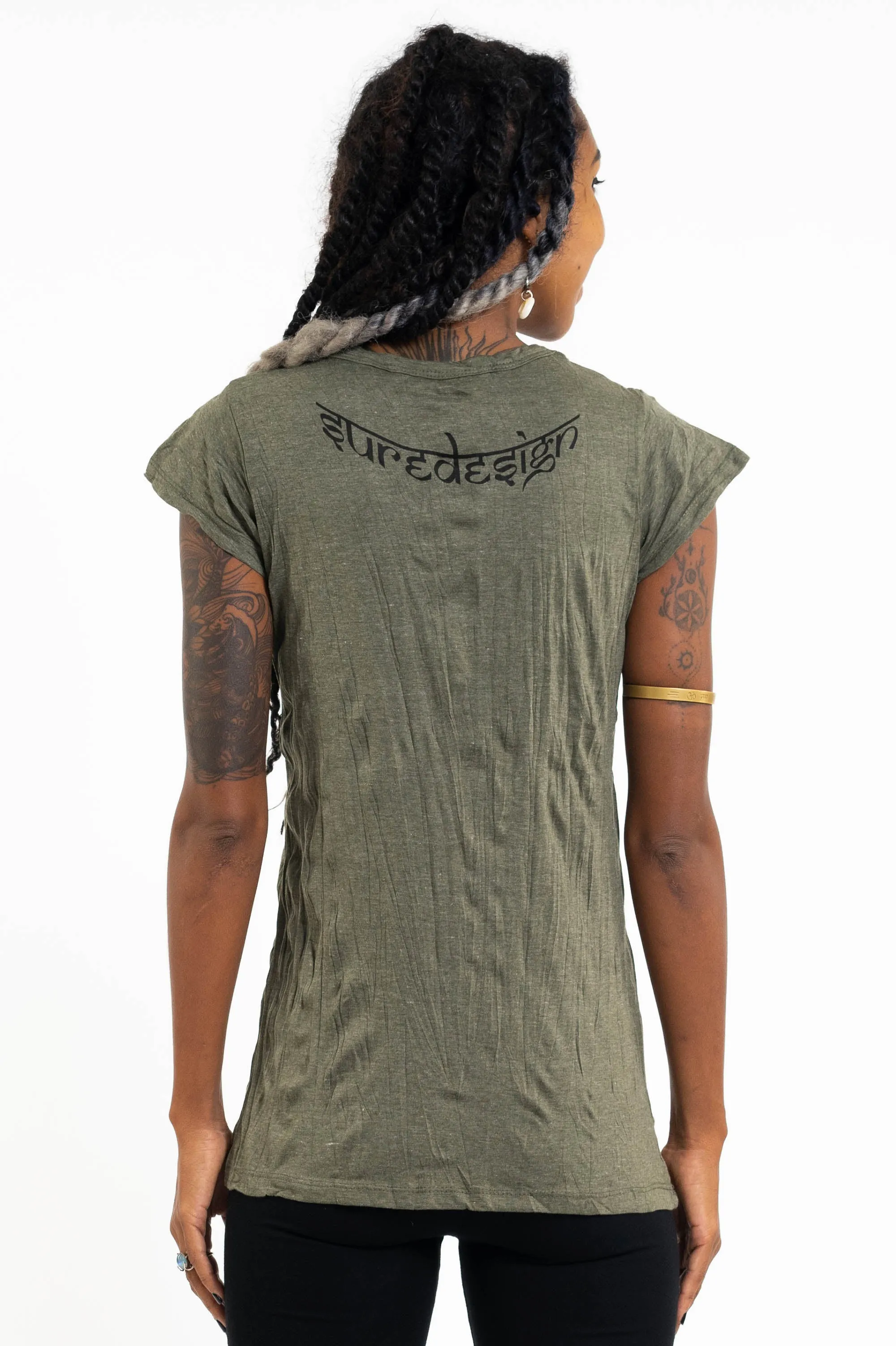 Womens Space Man T-Shirt in Green