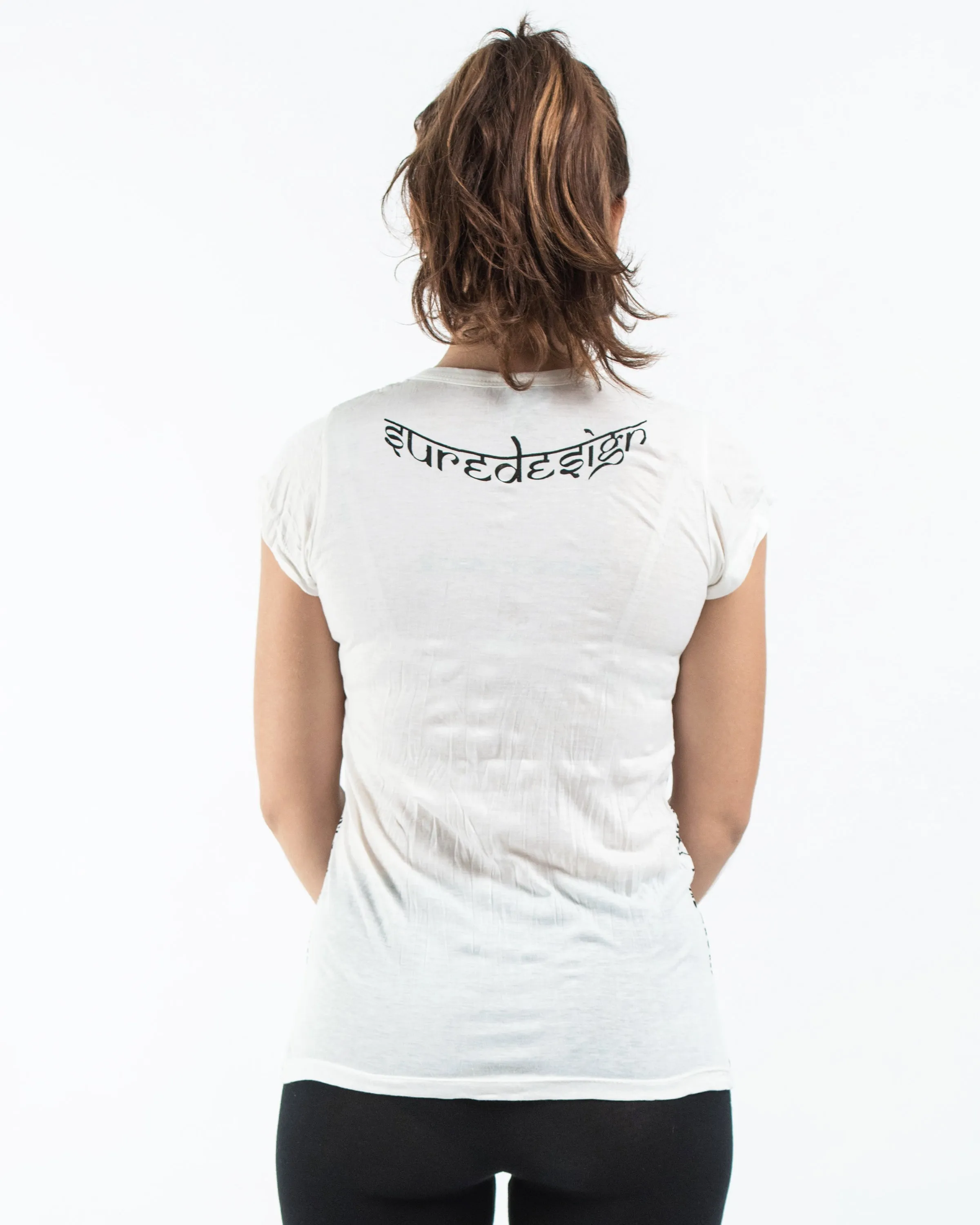 Womens Wild Elephant T-Shirt in White
