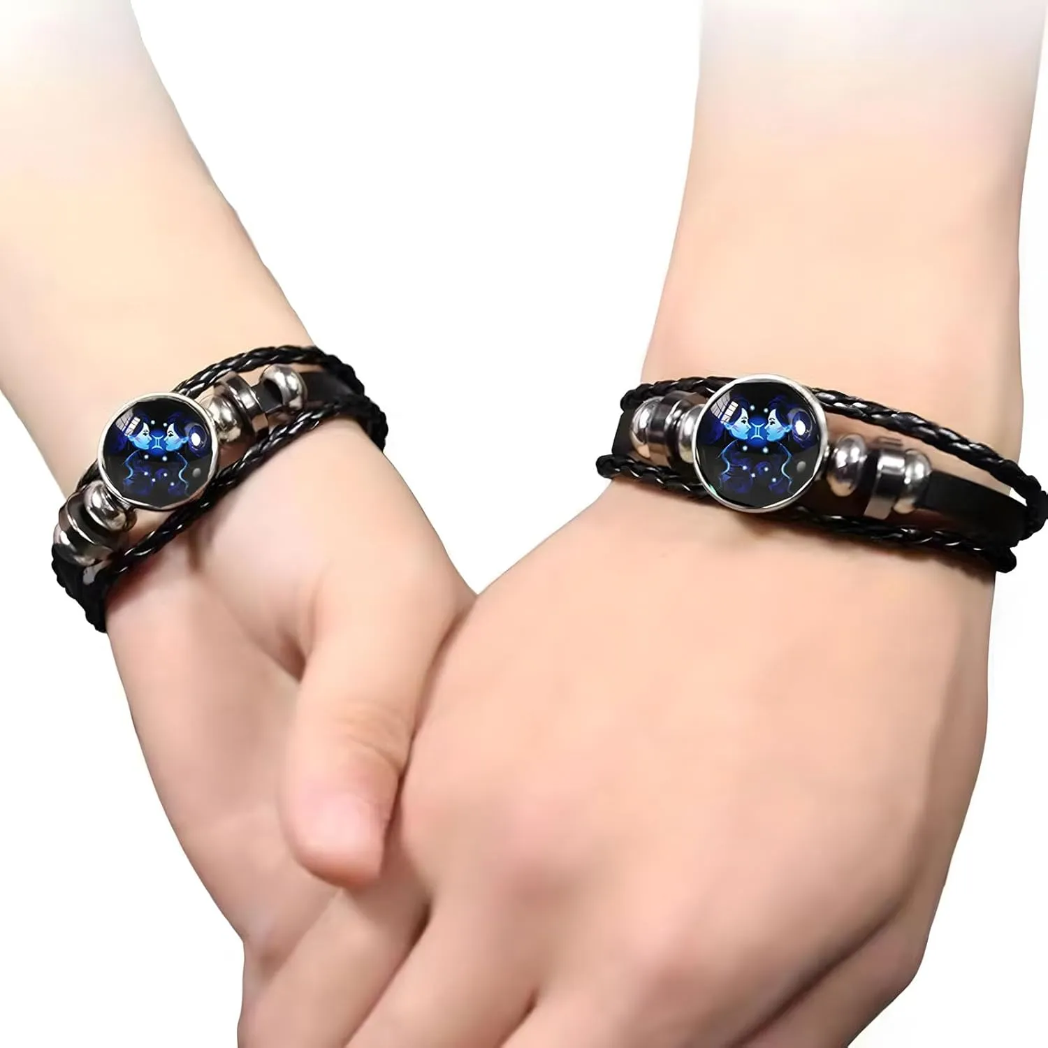 Zodiac Signs Spirit Bracelet for Women Men Adjustable 12 Constellation Bracelets Bracelet Multilayer Zodiac Black Leather Bracelets Zodiac Sign Wrap Bracelet Birthday Jewelry